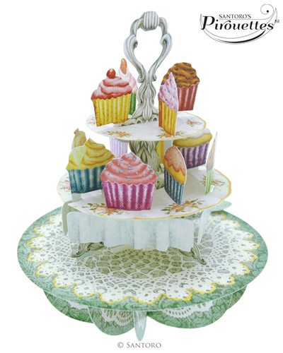 Cupcake Tea Time Card - Click Image to Close