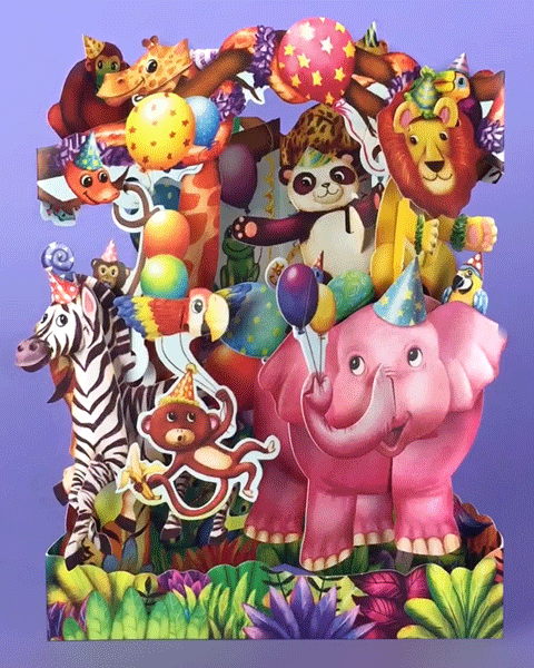 Animal Party Card - Click Image to Close