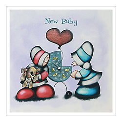 New Baby Card (Pram)