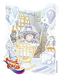 Baby Boy in Crib Card Baby Boy in Crib Card