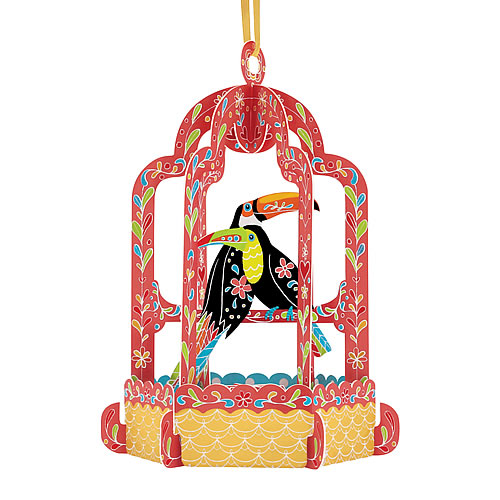 Birdcage Card (Toucan) - Click Image to Close