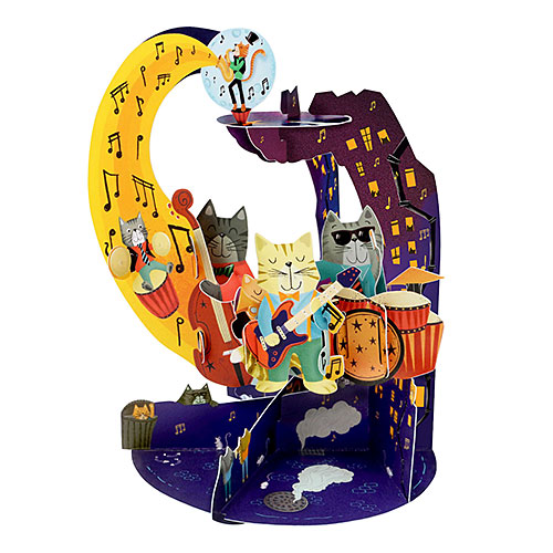 Jazz Cats Card - Click Image to Close