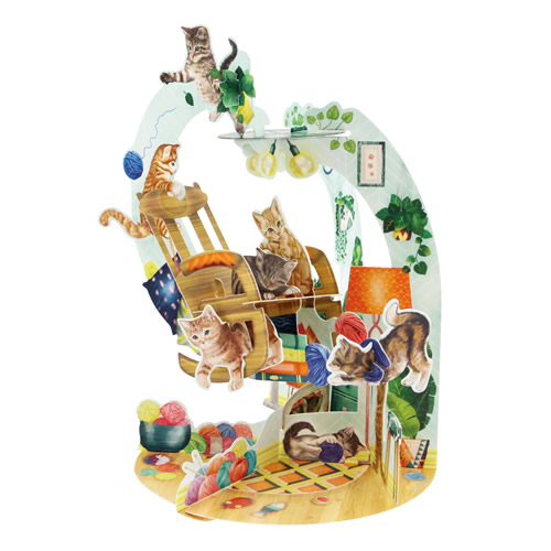 Cats On A Rocking Chair Card - Click Image to Close