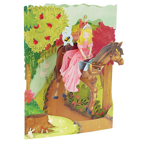 Princess On A Horse Card - Click Image to Close