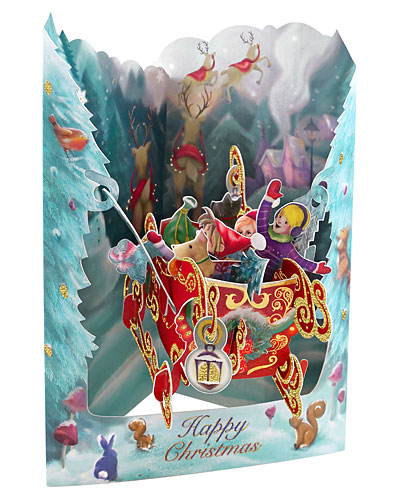 Sleigh Card - Click Image to Close