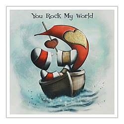 You Rock My World Card (Boat)