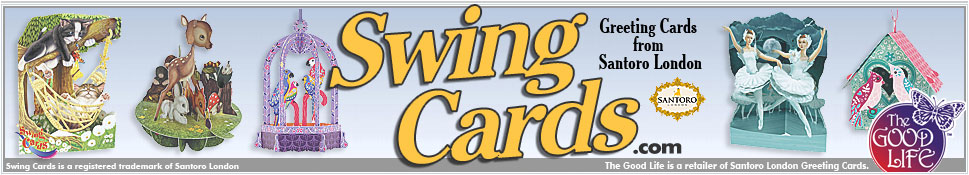 Swing Cards by Santoro London 3D interactive cards NEW 